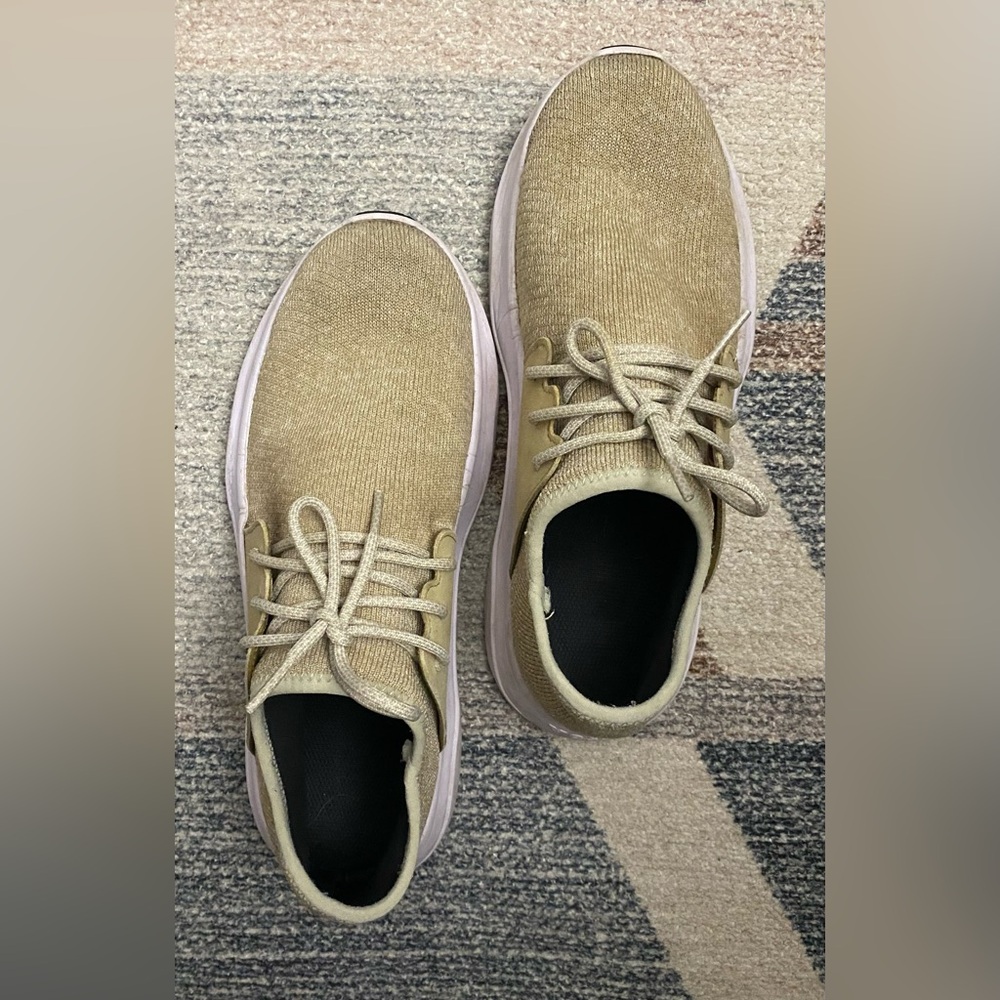 Vessi Men's Tan Knit Sneakers